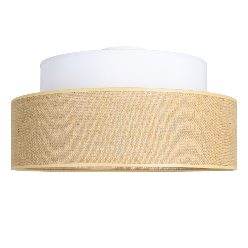 Plafondlamp BOHO 1xE27/60W/230V wit/beige