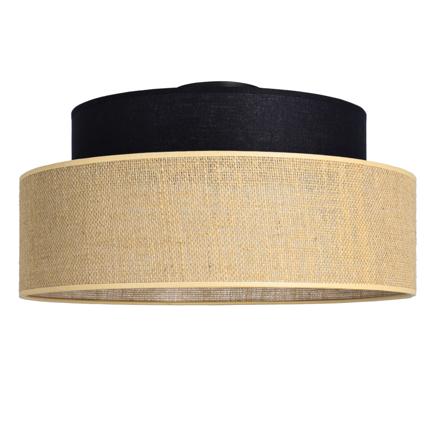 Plafondlamp BOHO 1xE27/60W/230V zwart/beige