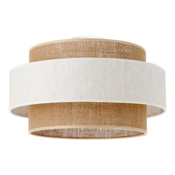 Plafondlamp BOHO 1xE27/60W/230V Ø 40 cm crème/jute