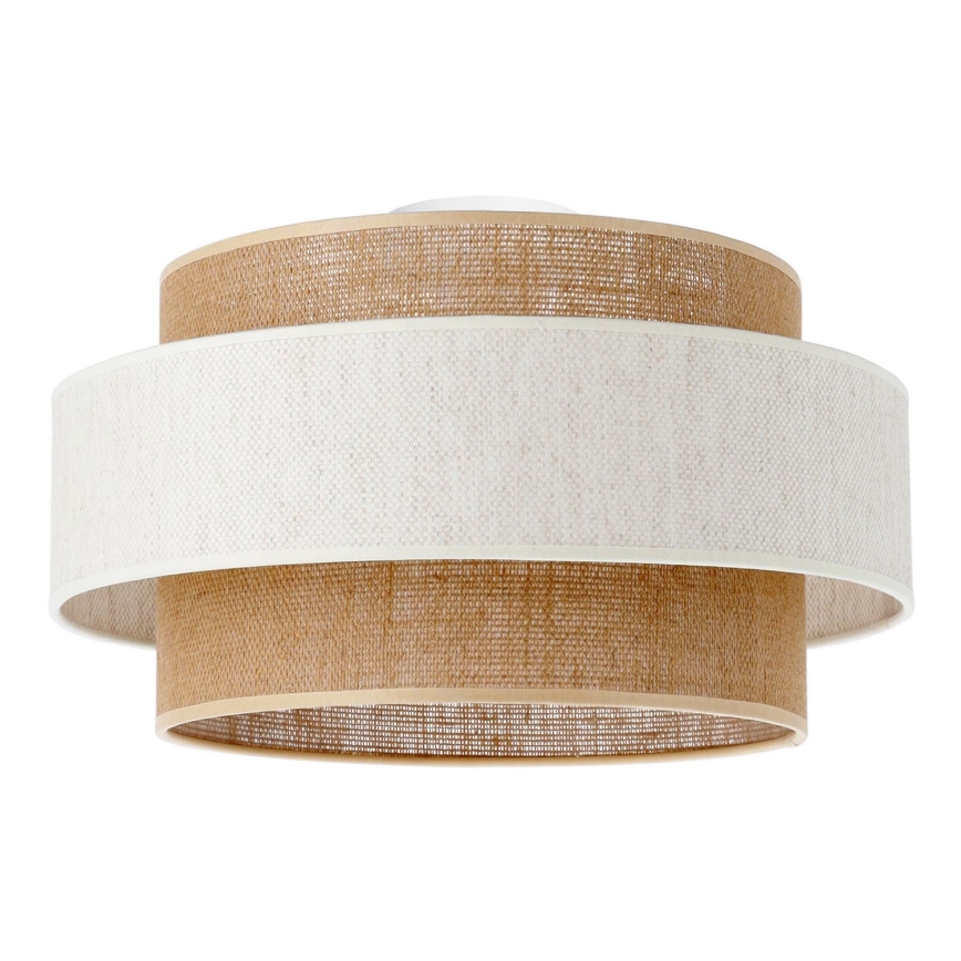 Plafondlamp BOHO 1xE27/60W/230V Ø 40 cm crème/jute