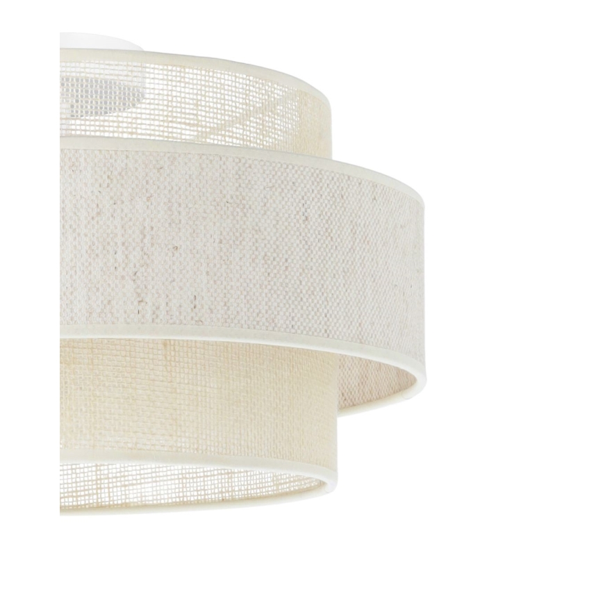 Plafondlamp BOHO 1xE27/60W/230V Ø 40 cm crème/jute