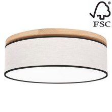 Plafondlamp BOHO 4xE27/25W/230V diameter 58 cm eiken – FSC gecertificeerd