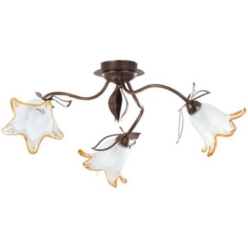 Plafondlamp BRAGA 3xE27/15W/230V brons