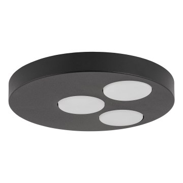 Plafondlamp BROS 3xGX53/12W/230V zwart