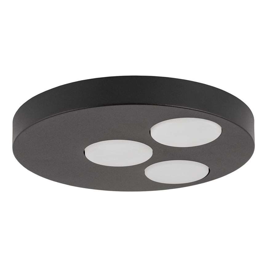Plafondlamp BROS 3xGX53/12W/230V zwart