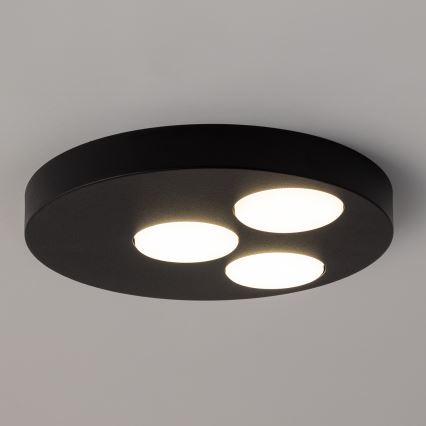 Plafondlamp BROS 3xGX53/12W/230V zwart