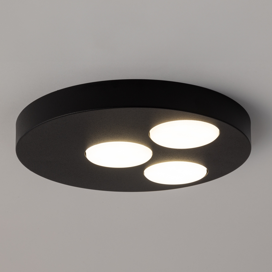 Plafondlamp BROS 3xGX53/12W/230V zwart