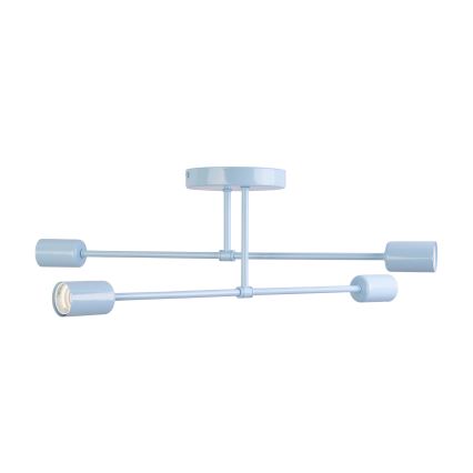 Plafondlamp CAMBRIDGE 4xE27/15W/230V blauw