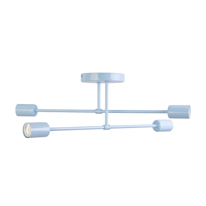 Plafondlamp CAMBRIDGE 4xE27/15W/230V blauw