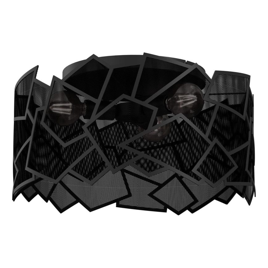 Plafondlamp CAMO 3xE27/15W/230V zwart