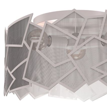 Plafondlamp CAMO 3xE27/15W/230V Ø 49,5 cm beige