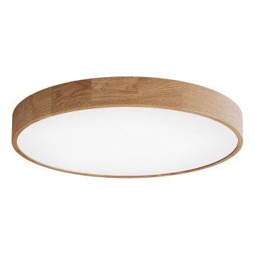 Plafondlamp CLEO 6xE27/24W/230V Ø 80 cm eiken