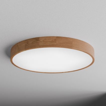 Plafondlamp CLEO 6xE27/24W/230V Ø 80 cm eiken