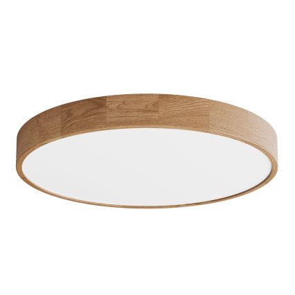 Plafondlamp CLEO 6xE27/24W/230V Ø 80 cm eiken