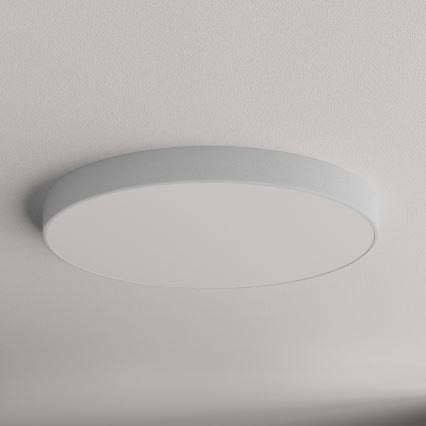 Plafondlamp met bewegings- en schemersensor CLEO 6xE27/24W/230V Ø 80 cm grijs