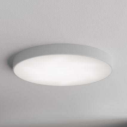 Plafondlamp met bewegings- en schemersensor CLEO 6xE27/24W/230V Ø 80 cm grijs