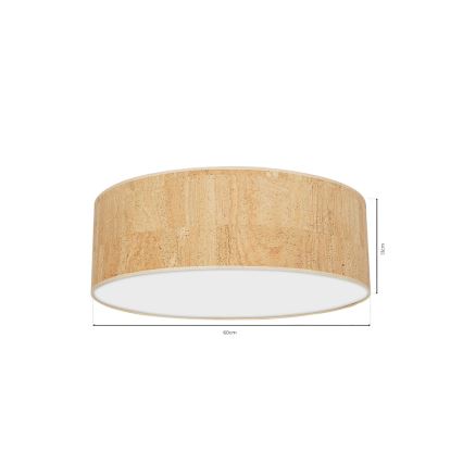 Plafondlamp CORK 3xE27/60W/230V