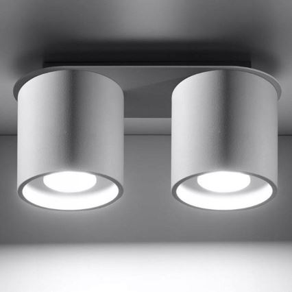 Plafondlamp CREEP 2xGU10/25W/230V wit