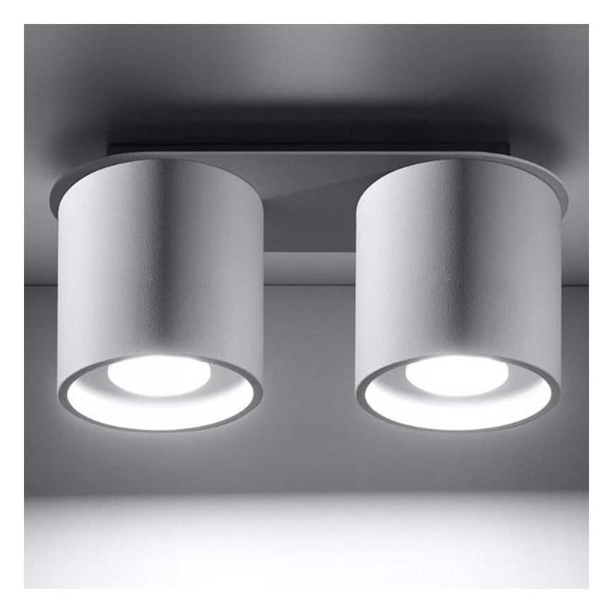 Plafondlamp CREEP 2xGU10/25W/230V wit