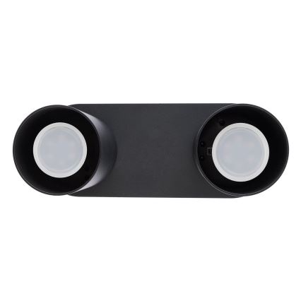 Plafondlamp CREEP 2xGU10/25W/230V zwart