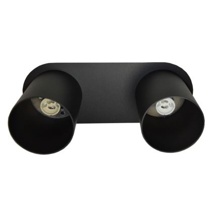 Plafondlamp CREEP 2xGU10/25W/230V zwart