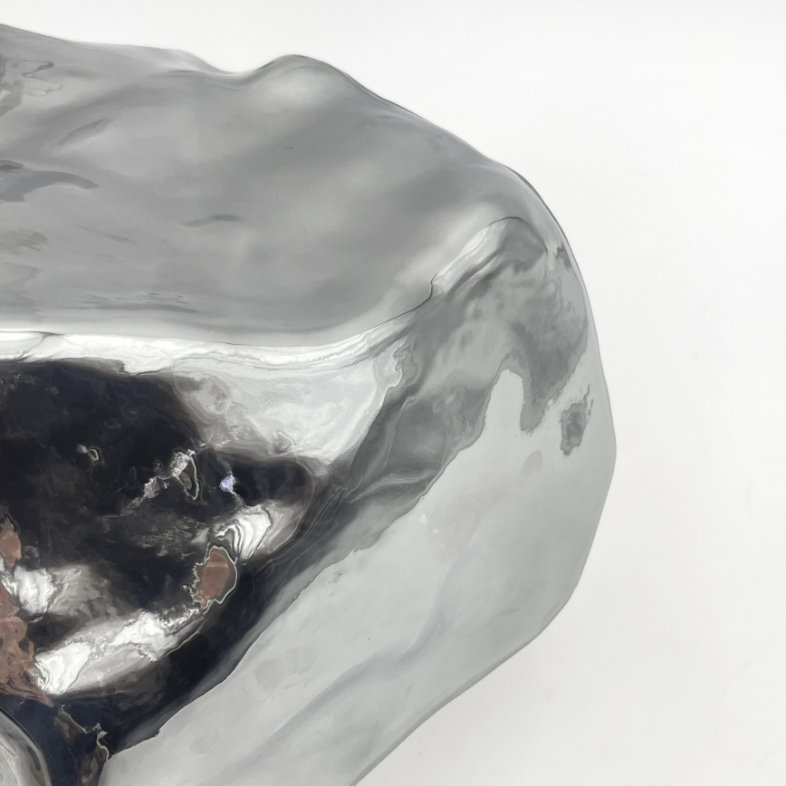 Plafondlamp CRISTAL 1xE14/15W/230V messing/rookzwart