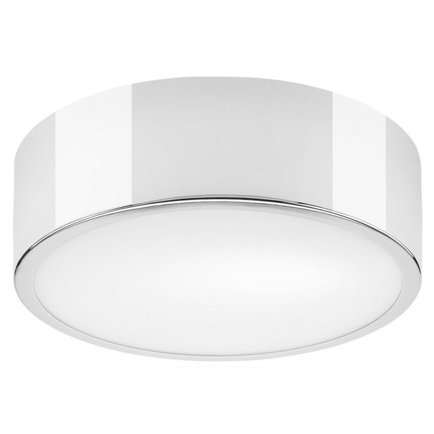 Plafondlamp DANTE 1xE27/60W/230V diameter 26 cm glanzend chroom