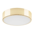 Plafondlamp DANTE 2xE27/60W/230V Ø 36 cm goudkleurig