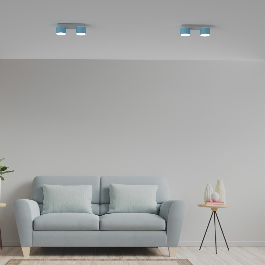 Plafondlamp DIXIE 2xGX53/11W/230V blauw