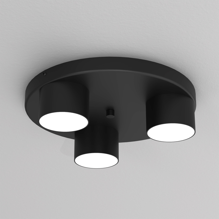 Plafondlamp DIXIE 3xGX53/11W/230V zwart