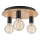 Plafondlamp DUSTY 3xE27/15W/230V diameter 34 cm eiken/zwart