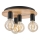 Plafondlamp DUSTY 4xE27/15W/230V diameter 34 cm eiken/zwart