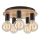 Plafondlamp DUSTY 5xE27/15W/230V diameter 34 cm eiken/zwart