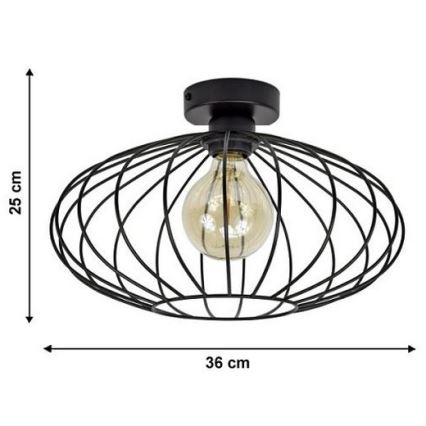 Plafondlamp EARTH L 1xE27/60W/230V