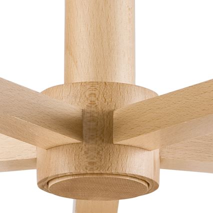 Opbouwlamp ELLIE 5xE27/60W/230V grijs/beuk