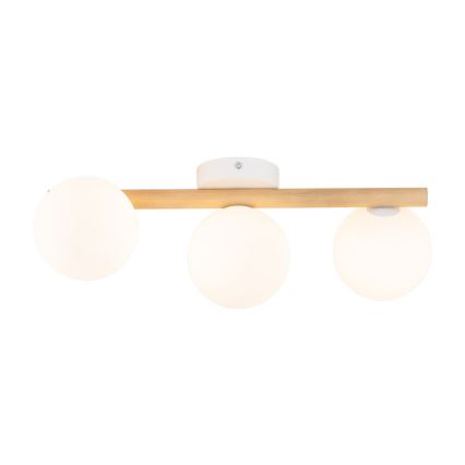 Plafondlamp ELYON 3xG9/40W/230V van grenenhout