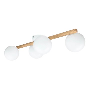 Plafondlamp ELYON 4xG9/10W/230V dennenhout