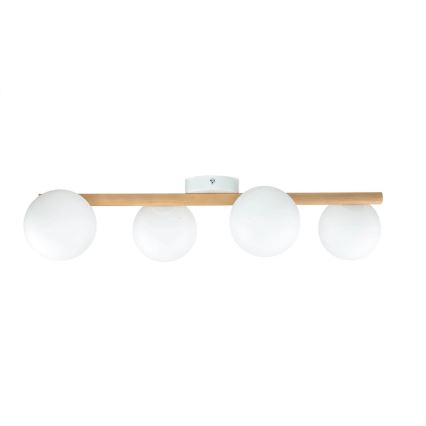 Plafondlamp ELYON 4xG9/10W/230V dennenhout