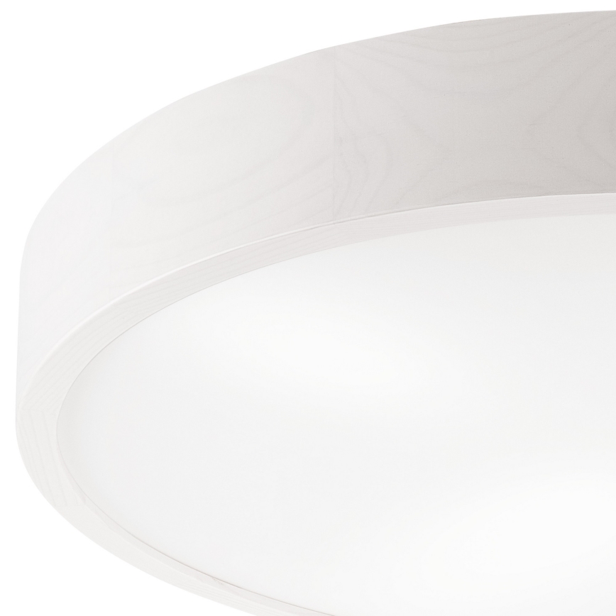 Plafondlamp EVELINA 4xE27/60W/230V wit/grenen