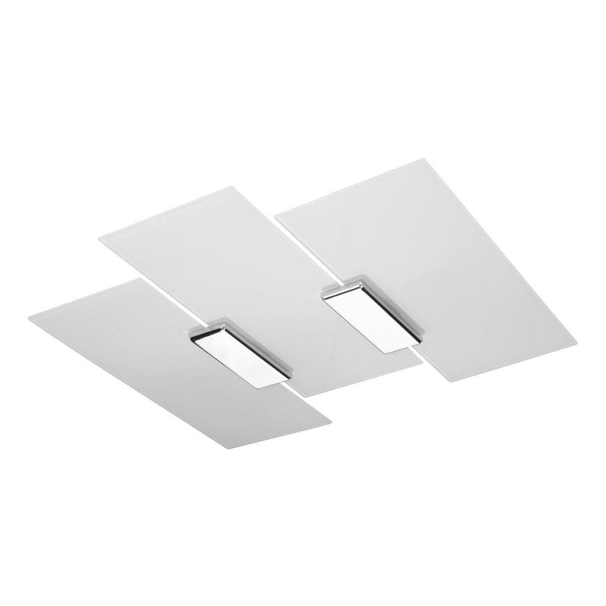 Plafondlamp FABIANO 3xE27/60W/230V wit/glanzend chroom