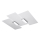 Plafondlamp FABIANO 3xE27/60W/230V wit/glanzend chroom