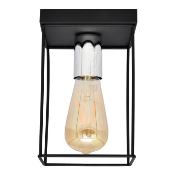 Plafondlamp FINN 1xE27/15W/230V zwart/glanzend chroom