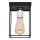 Plafondlamp FINN 1xE27/15W/230V zwart/glanzend chroom