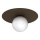 Plafondlamp FLAT 1xE27/15W/230V 55x60 cm bruin