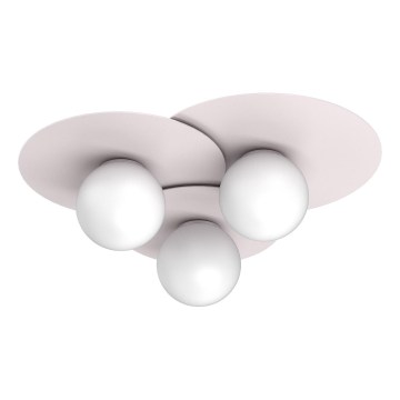 Plafondlamp FLAT 3xE27/15W/230V 55x60 cm crème