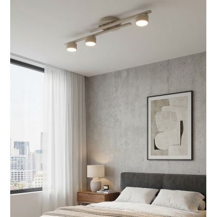 Plafondlamp FRAGMENT 3xGX53/12W/230V beige