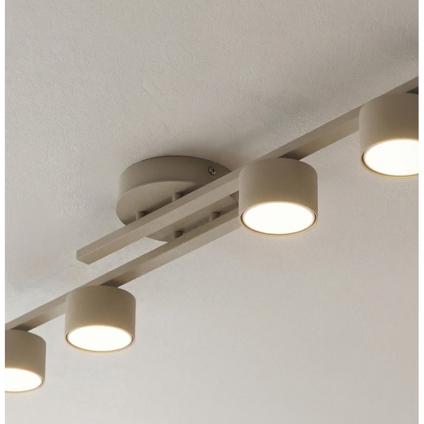 Plafondlamp FRAGMENT 4xGX53/12W/230V beige