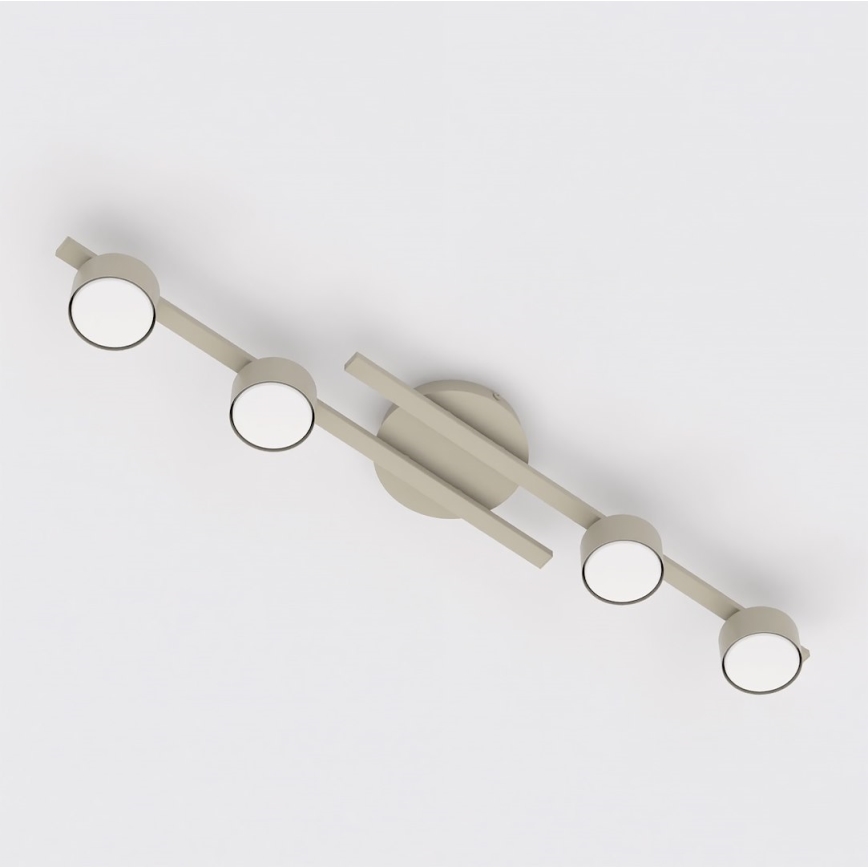 Plafondlamp FRAGMENT 4xGX53/12W/230V beige