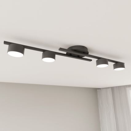 Plafondlamp FRAGMENT 4xGX53/12W/230V zwart