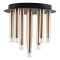 Plafondlamp GLAM 9xG9/8W/230V goud